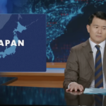 O apresentador do Daily Show, Ronnie Chieng, reage a Trump dizendo que a República Islâmica do Japão