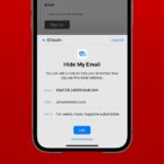 O bug Apple Hide My Email (captura de tela mostrada) aparentemente permite que 100% dos endereços de e-mail reais sejam descobertos