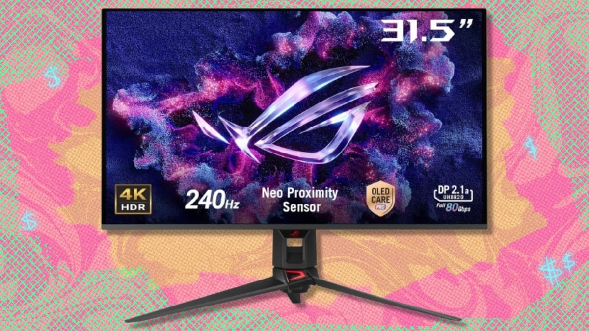 O monitor de jogos ASUS ROG Swift 4K OLED atingiu seu melhor preço de todos os tempos na Amazon – economize mais de US$ 400