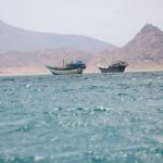 Imagem de arquivo: aveia flutua perto da costa de Bab el-Mandeb, Iêmen, 2 de abril de 2026