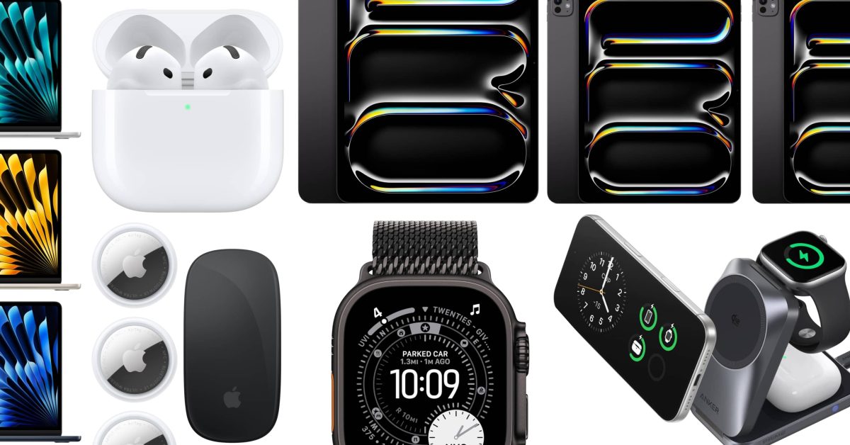 Ofertas: M5 iPad Pro com desconto de $ 420, AirTag 2 a partir de $ 22 cada, Apple Watch Ultra 3, carregadores Anker 25W MagSafe, mais