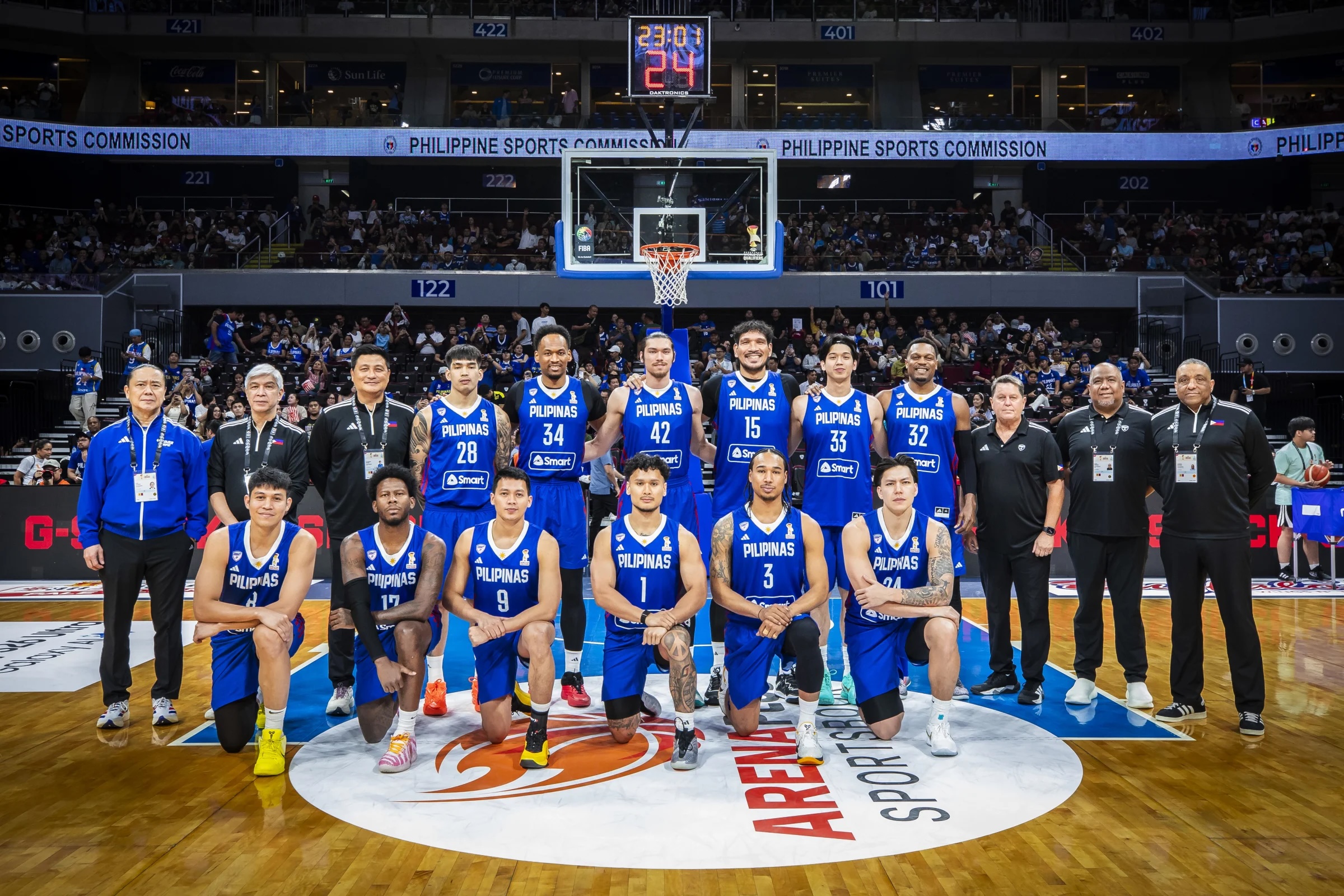 Gilas Pilipinas agenda a Copa do Mundo da Fiba de 2027, eliminatórias asiáticas, janela 3, terceira janela