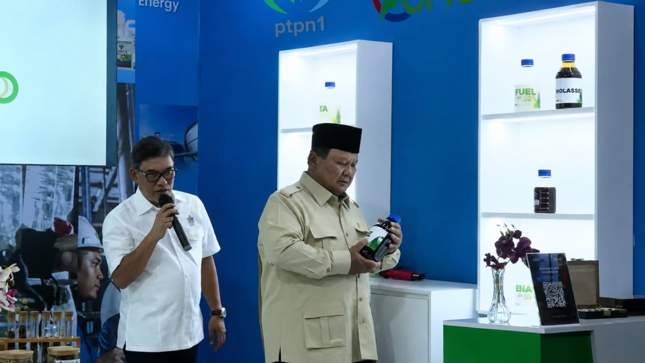 Perkuat Ketahanan Pangan e Energi Nasional, Prabowo Tinjau Hilirisasi Bioetanol de PTPN I