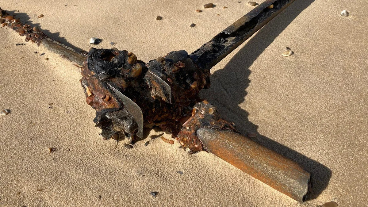 Dave Thurlow parado em uma praia arenosa com seixos à beira-mar à sua direita e atrás dele. Ele tem cabelos curtos e grisalhos e usa uma jaqueta preta.