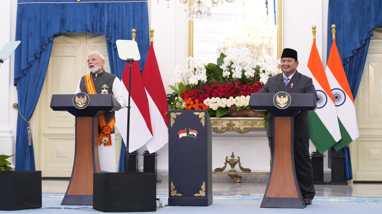 Prabowo e PM Modi Dorong Penyelesaian Konflik Timur Tengah Melalui Dialog