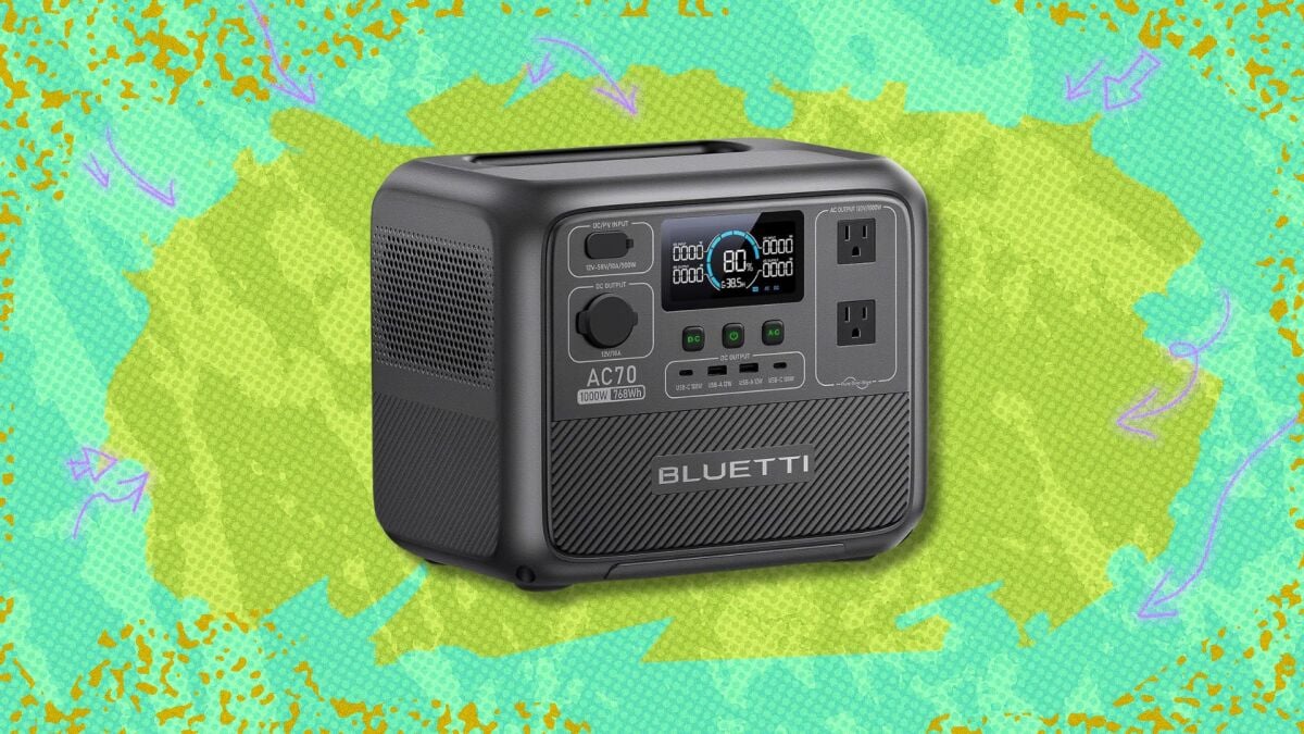 Precisa de um impulso? A estação de energia portátil Bluetti AC70 tem mais de US $ 100 de desconto na Amazon.