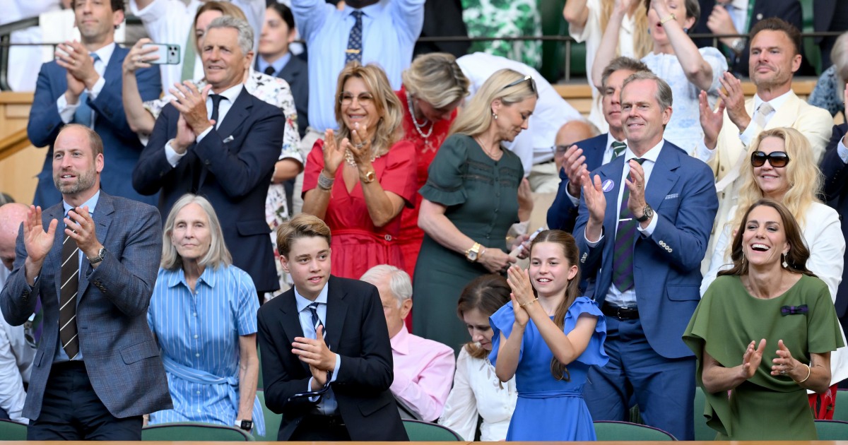 Para a realeza, Wimbledone era um assunto de família.