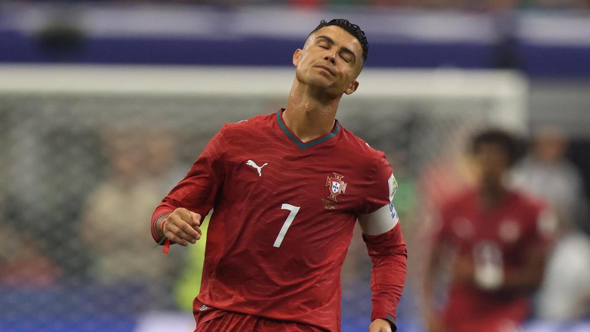 Quantos toques Ronaldo deu no primeiro tempo durante a partida entre Portugal e Espanha na Copa do Mundo da FIFA?
