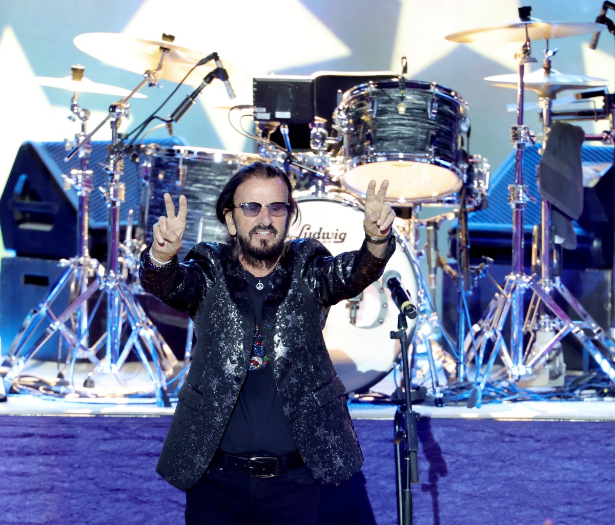 Ringo Starr performs onstage
