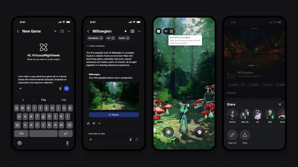 Roblox lança um recurso de criação de jogos com tecnologia de IA em seu aplicativo móvel