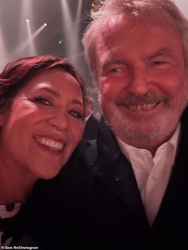 Sam Neill foi fotografado pela última vez há quatro semanas em uma postagem fofa compartilhada em seu perfil do Instagram, antes de sua morte “súbita e inesperada” aos 78 anos.