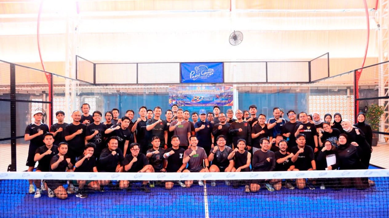 Sesuai Instruksi Prabowo, Polri Perkuat Sinergi com Media Lewat Padel