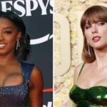 Simone Biles responde às críticas ao seu convite para o casamento de Taylor Swift e Travis Kelce