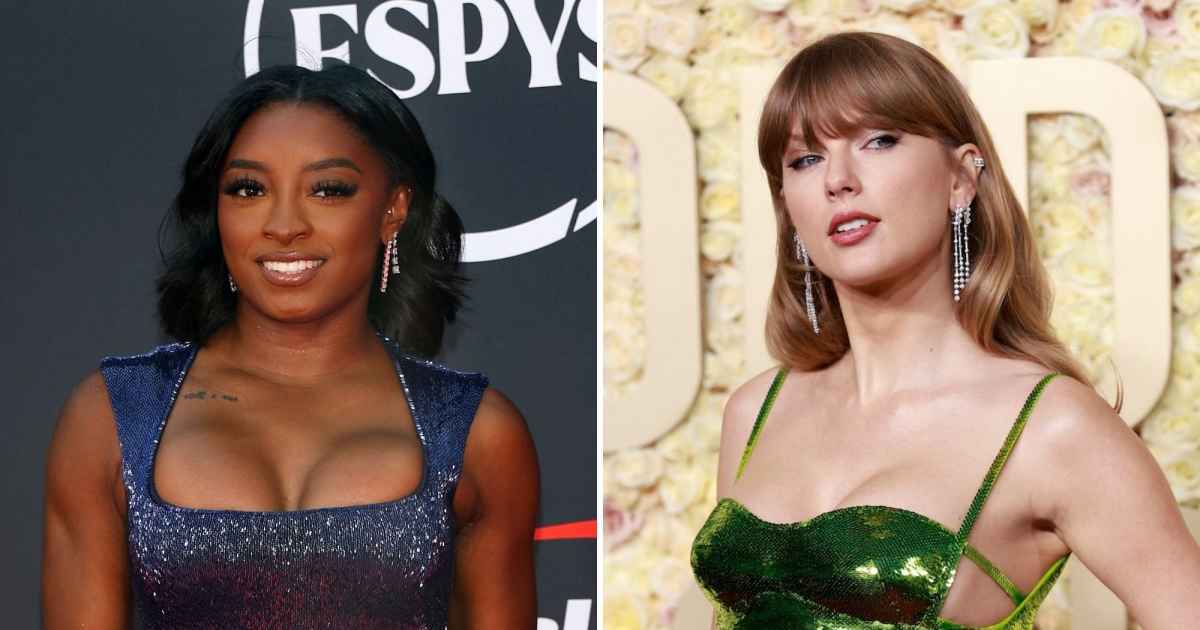 Simone Biles responde às críticas ao seu convite para o casamento de Taylor Swift e Travis Kelce