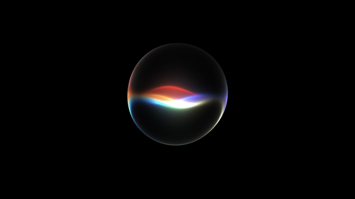 Uma captura de tela do Apple Siri em ação.