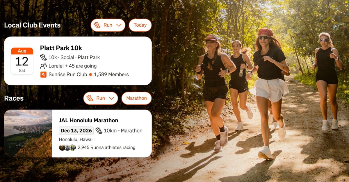 Strava recebe uma guia Eventos com as próximas corridas, corridas em grupo e muito mais