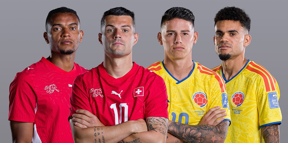 Suíça x Colômbia - oitavas de final da Copa do Mundo AO VIVO: Los Cafeteros lutam com os suíços pela última vaga nas quartas de final