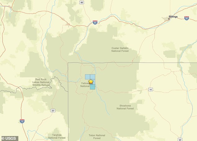 Um terremoto de magnitude 3,3 foi detectado a poucos quilômetros da caldeira do supervulcão Yellowstone, no Wyoming.