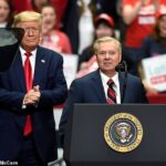 Lindsey Graham e o presidente Donald Trump desfrutaram de uma estreita amizade durante seus últimos anos