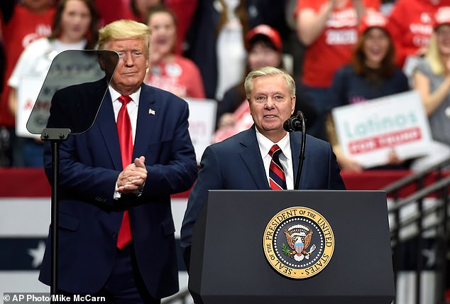 Lindsey Graham e o presidente Donald Trump desfrutaram de uma estreita amizade durante seus últimos anos