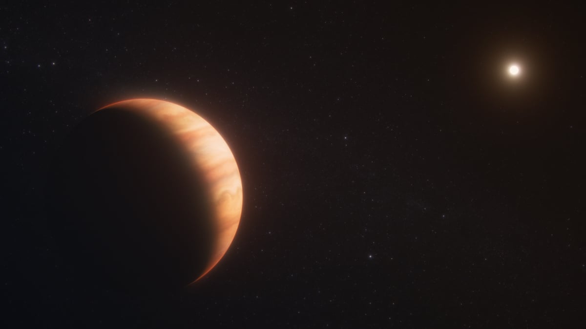 Uma estrela gigante vermelha soprando uma bolha