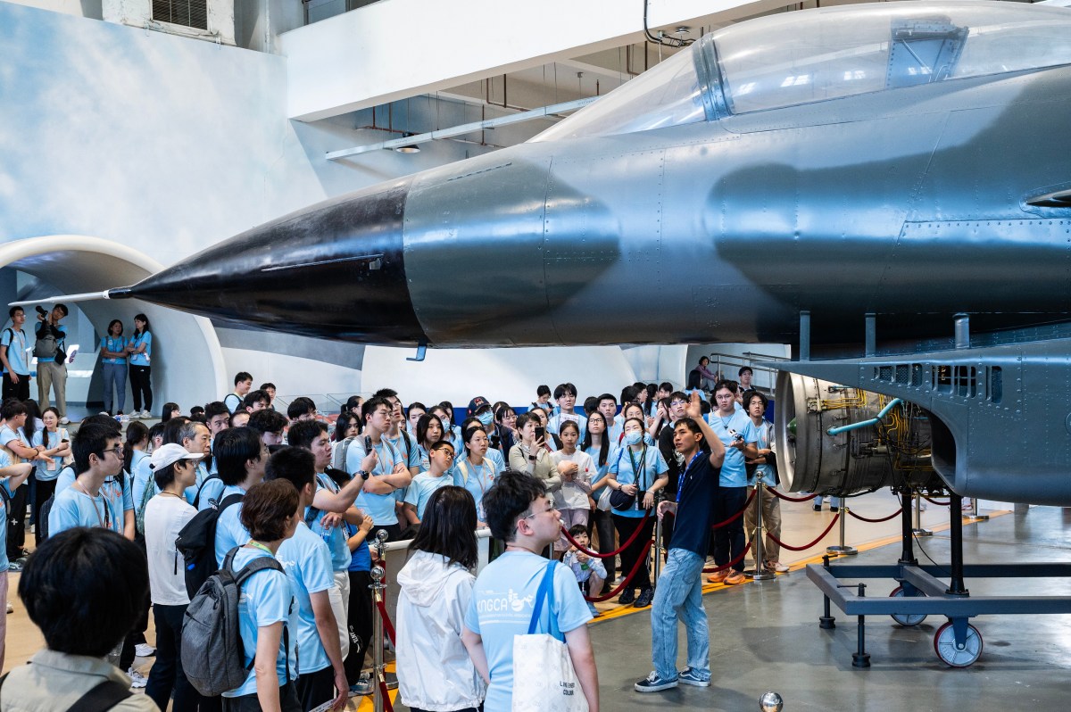 People visit the Huawei's Atlas 950 SuperPoD during the World Artificial Intelligence Conference (WAIC) in Shanghai on July 17, 2026. (Photo by AFP via Getty Images)
