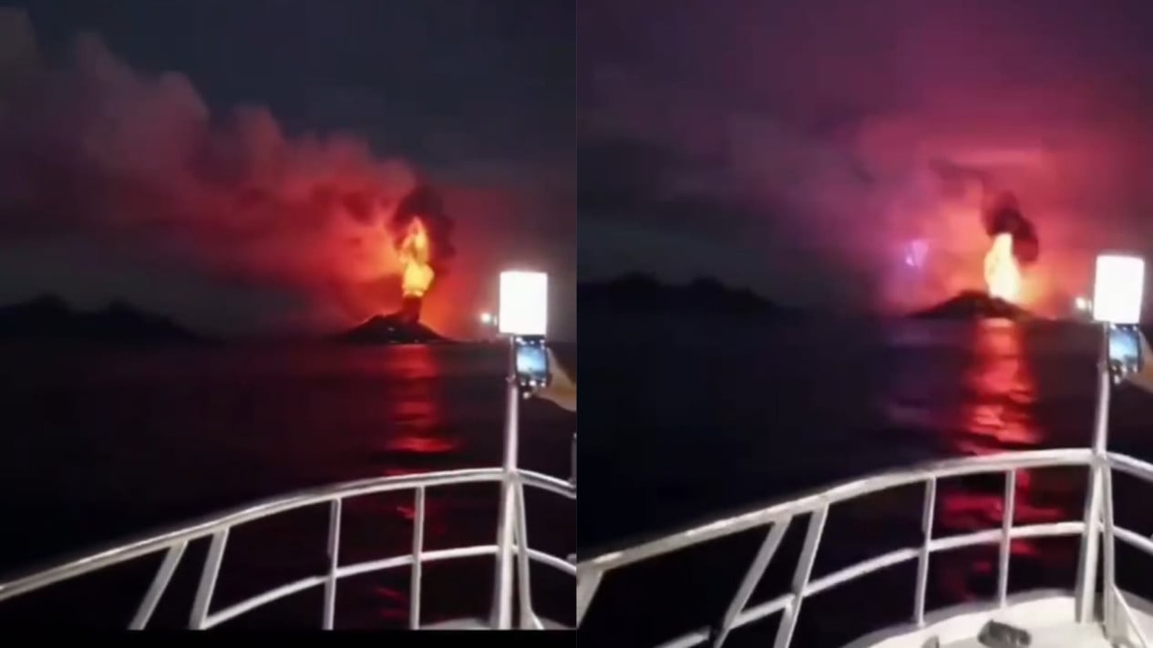 Virais! Vídeo Letusan Dahsyat Gunung Anak Krakatau Dipastikan Hoaks, Begini Fakta di Baliknya