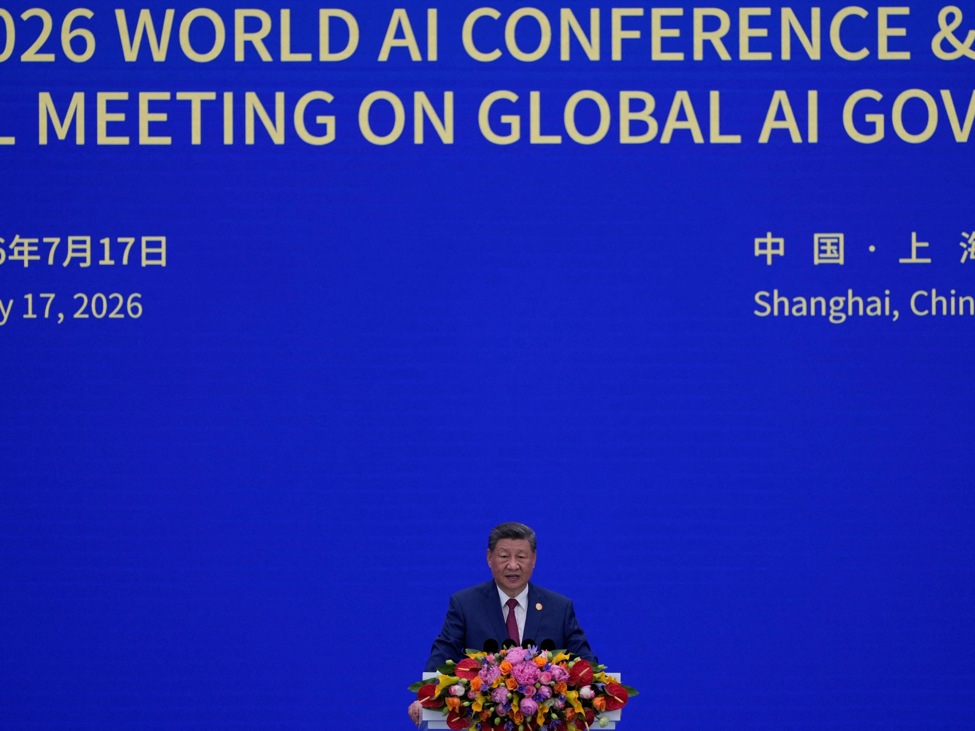Xi da China diz que IA “não deveria ser uma performance individual de um único país”
