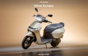 Ather Konarc e-scooter launched in India from Rs 1 Lakh Ather Konarc e-scooter launched